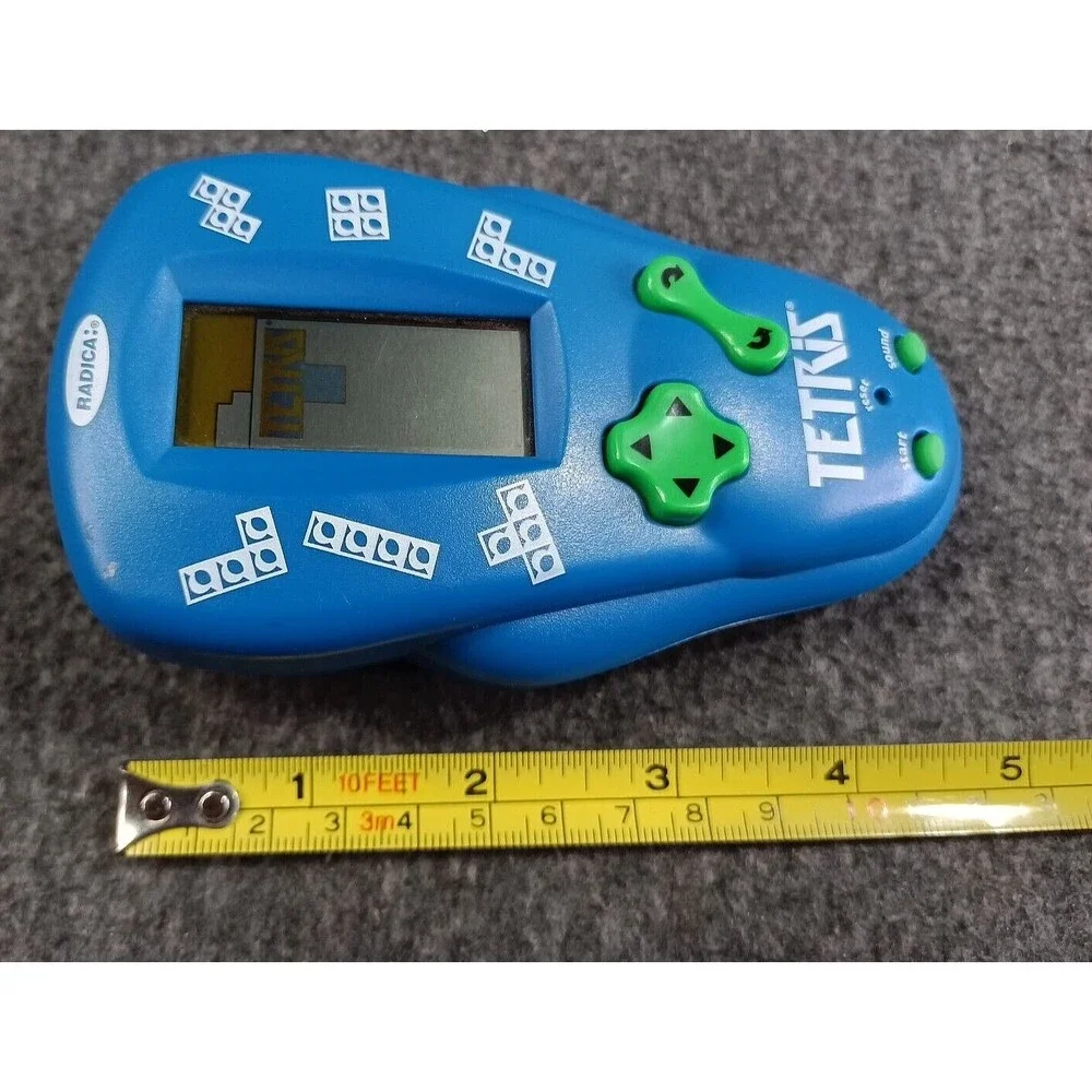 2 Vintage Handheld Games 2000 Radica Tetris - Yahtzee - Wheel of Fortune